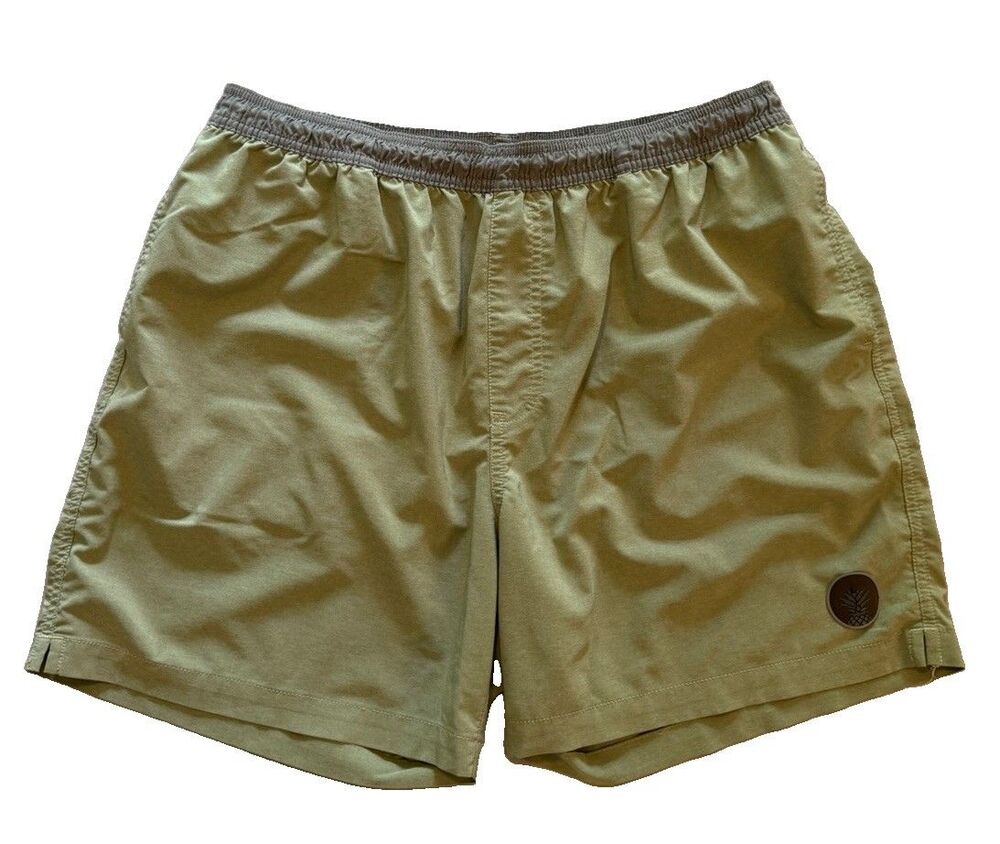 Chubbies Everywear Shorts Mens XL Green 5.5 Inch Inseam Elastic Waist Casual